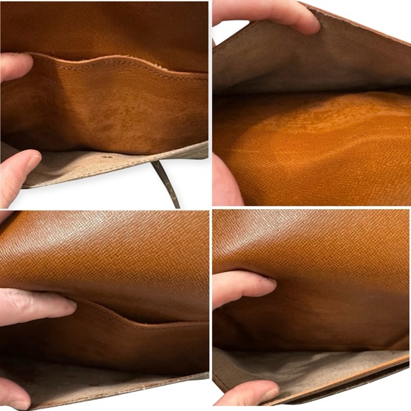 LOUIS VUITTON Rare Pre-1980s Monogram Double Rabat Pochette, Vintage - Picture 12 of 15